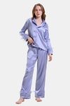 Mysthelle Silk & Satin Loungewear Set - Tiffany Blue — thumbnail 1